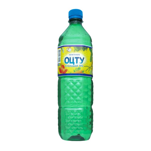 Замінник оцту столовий (розчин оцтової кислоти), 9%, 1 л